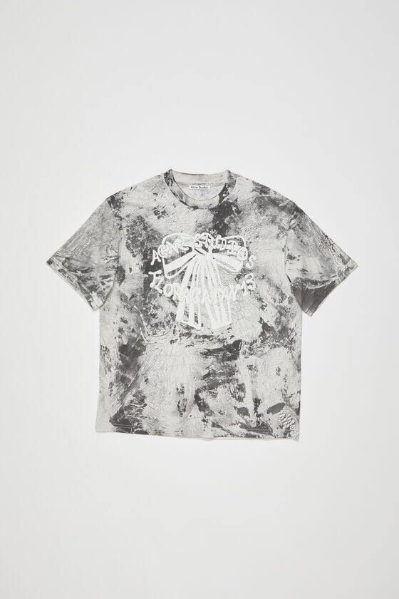Acne Studios T-Shirt mit Gipsaufdruck Clearance-Verkauf