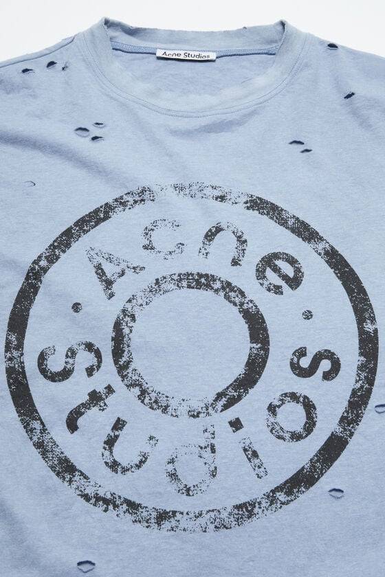Acne Studios Logo-T-Shirt – lockere Passform Kostenloser Versand international