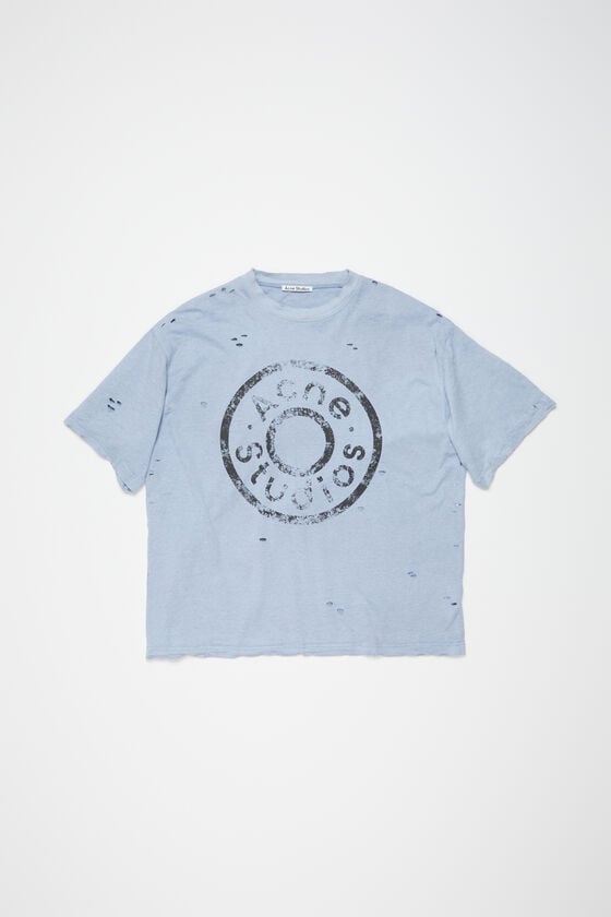 Acne Studios Logo-T-Shirt – lockere Passform Kostenloser Versand international