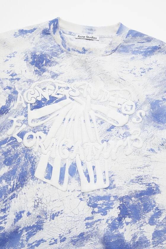 Acne Studios T-Shirt mit Gipsaufdruck Im Verkauf