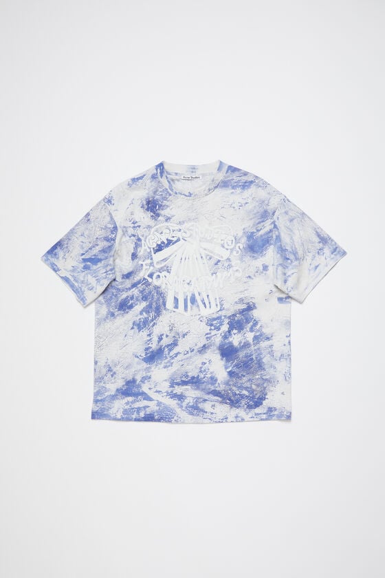 Acne Studios T-Shirt mit Gipsaufdruck Im Verkauf
