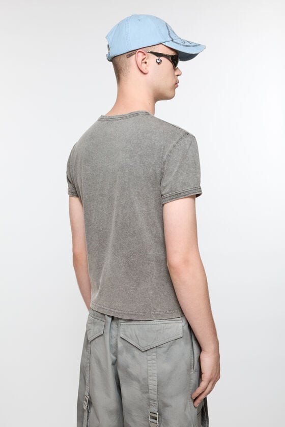 Acne Studios T-Shirt mit verschwommenem Logo – taillierte Unisex-Passform 2025