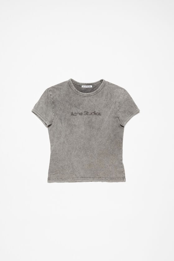 Acne Studios T-Shirt mit verschwommenem Logo – taillierte Unisex-Passform 2025
