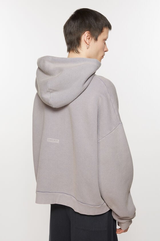Acne Studios Sweatshirt mit Kapuze und Logoaufnäher Online