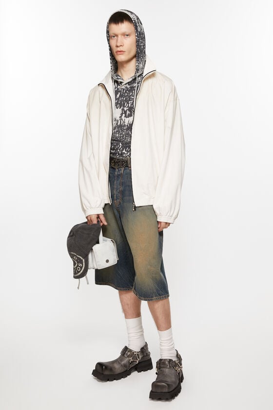 Acne Studios Jacke mit Reißverschluss und Logo Verkauf