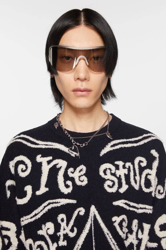 Acne Studios Pullover mit Jacquard-Logo im Angebot