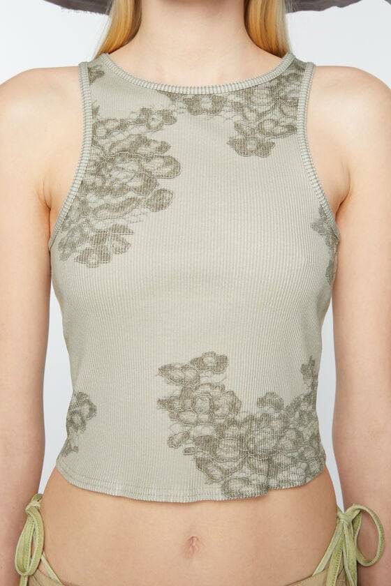 Acne Studios Tanktop aus Spitze mit Print Black Friday