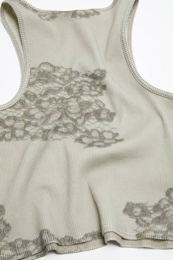 Acne Studios Tanktop aus Spitze mit Print Black Friday