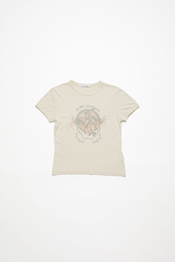 Acne Studios Bedrucktes T-Shirt – Körperbetonte Passform Osterangebot