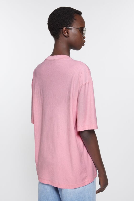 Acne Studios Logo-T-Shirt – lockere Passform Jubiläumsangebot