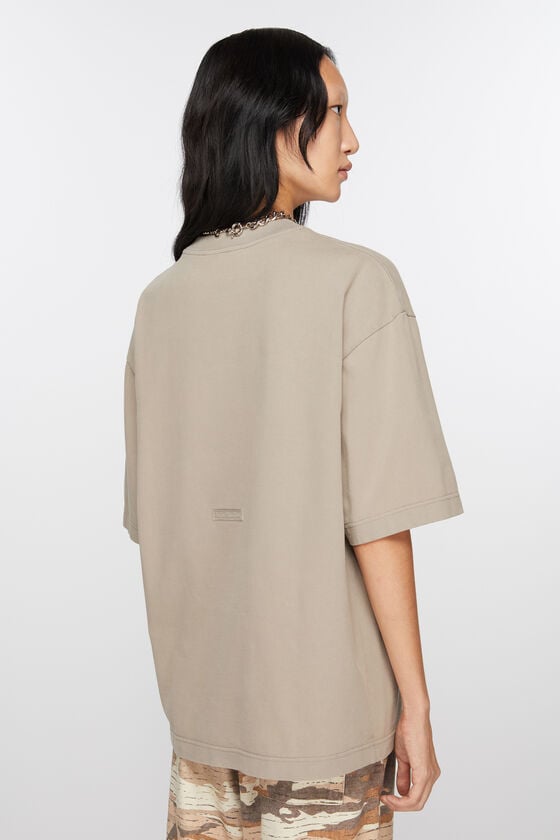 Acne Studios T-Shirt mit Rundhalsausschnitt in lockerer Passform Sonderangebote