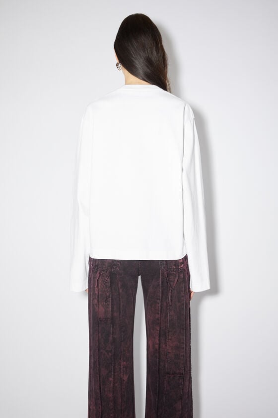Acne Studios Langärmliges Logo-T-Shirt Tiefpreis