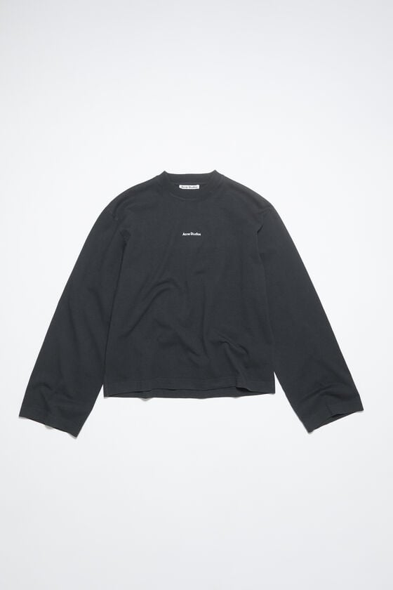 Acne Studios Langärmliges Logo-T-Shirt Super Sparpreis