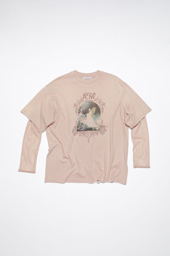 Acne Studios Mehrlagiges T-Shirt mit Logo Wochenangebot