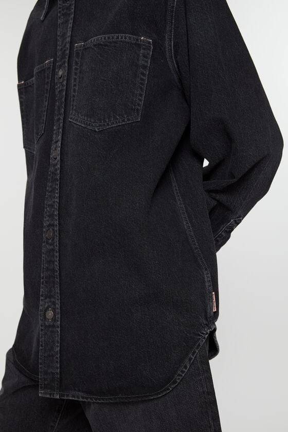 Acne Studios Jeanshemd mit Knopfleiste - Lockere Passform JETZT KAUFEN