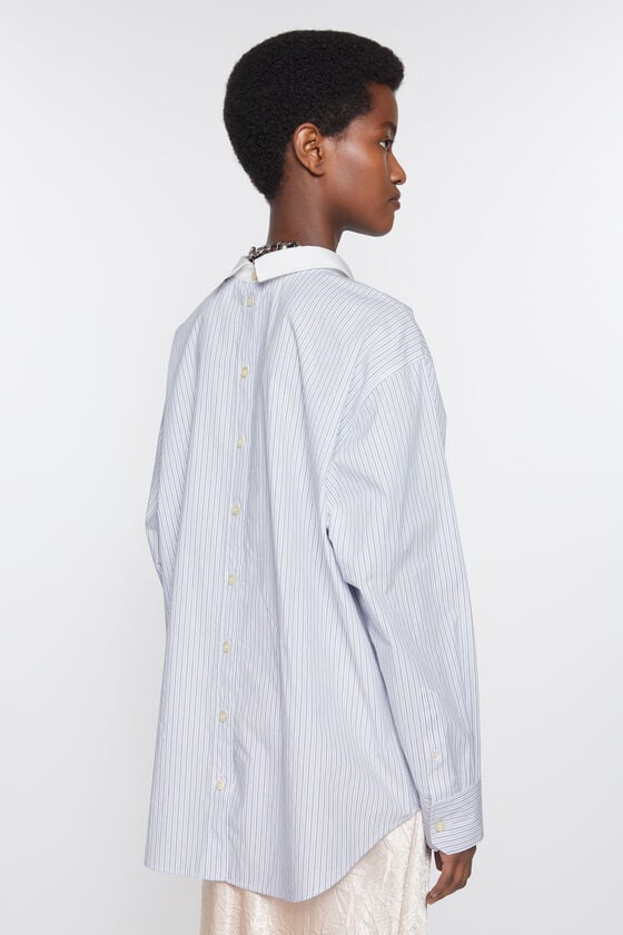 Acne Studios Gestreiftes Hemd mit Knopfleiste Neueste Stile