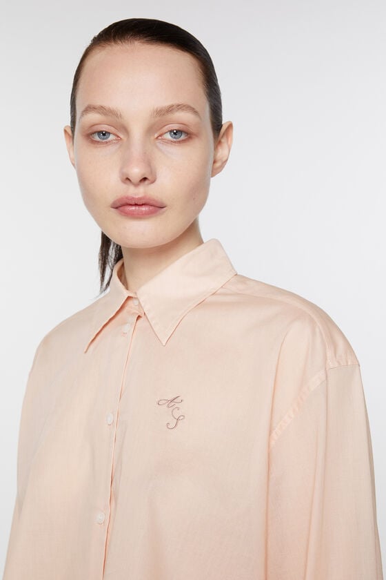 Acne Studios Shirt-Logo-Stickerei Zeitbegrenzte Promotion