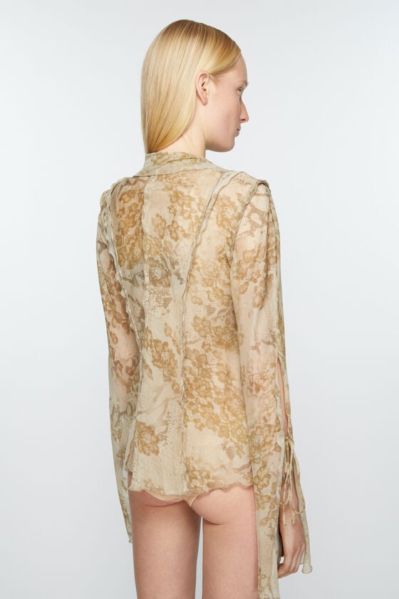 Acne Studios Bedruckte Bluse Bis zu 50% Rabatt