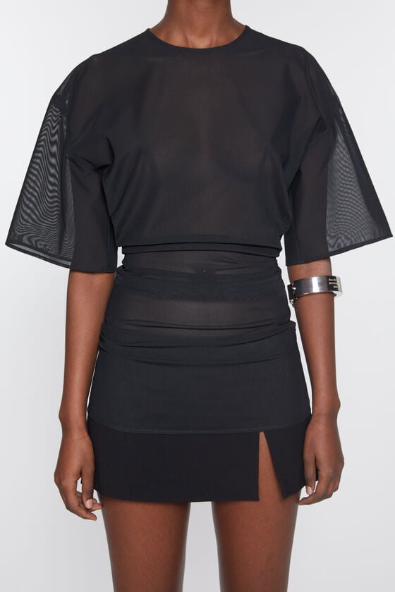 Acne Studios Mesh t-shirt Laufsteg-Show Vierteljährliche Förderung