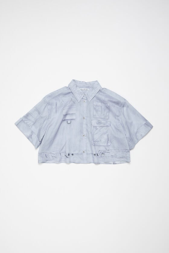 Acne Studios Bedrucktes Hemd mit Knopfleiste Discount Store für neue Produkte