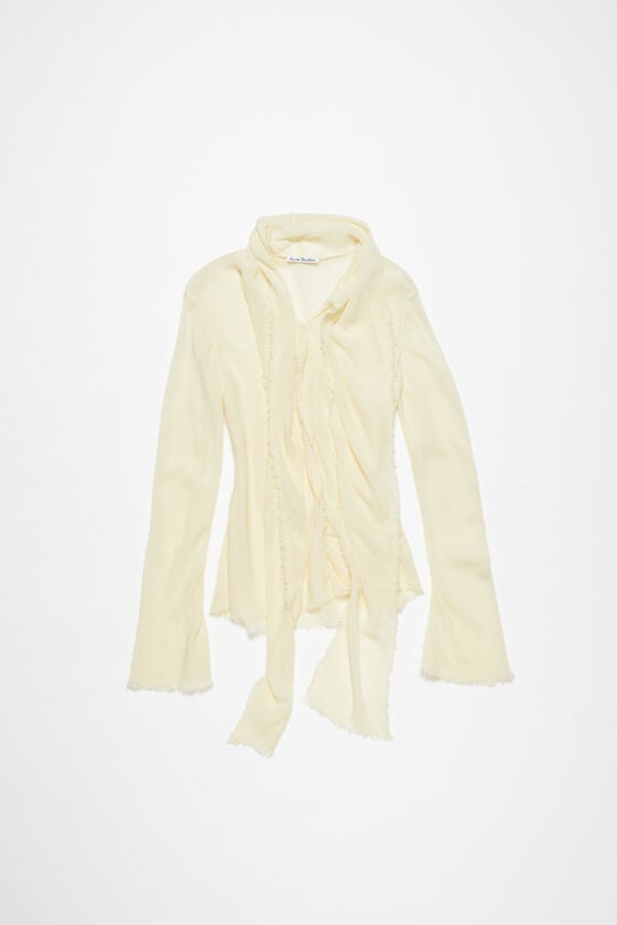 Acne Studios Bluse aus Crêpe mit Schal Nur noch ein Tag übrig