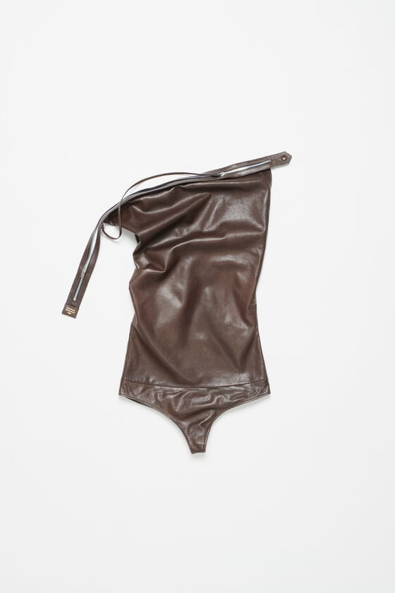 Acne Studios Bodysuit aus Leder Laufsteg-Show Super Rabatt