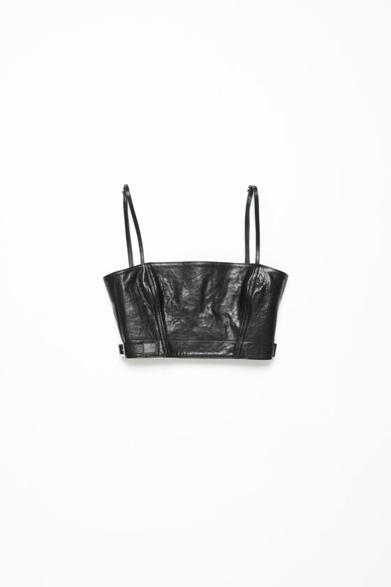 Acne Studios Leather bustier top Laufsteg-Show Riesige Rabatte
