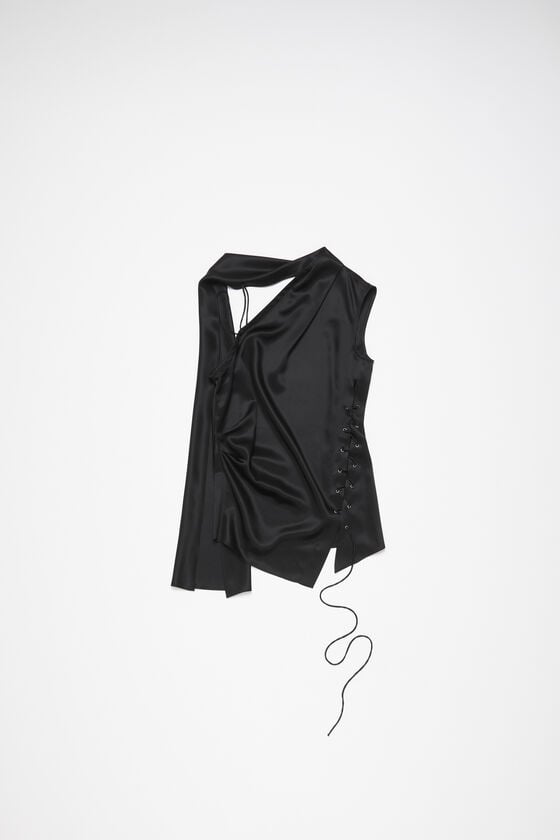Acne Studios Wickelbluse mit Fransen Kostenloser Versand international