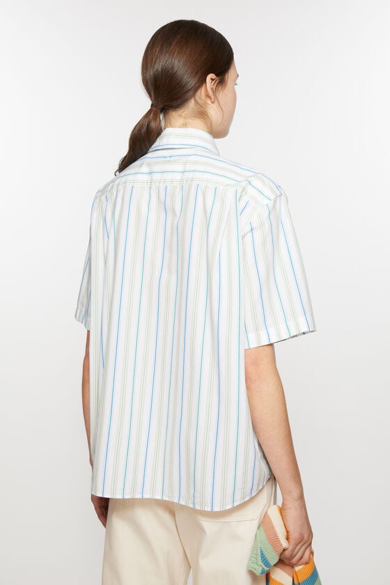 Acne Studios Gestreiftes Hemd mit Knopfleiste Unisex Fabrikladen