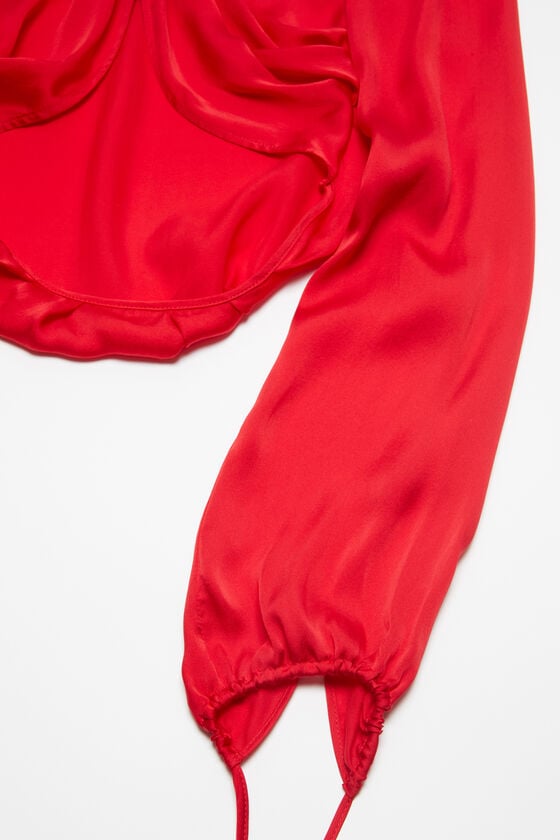 Acne Studios Fließende Seidenbluse Laufsteg-Show Im Verkauf
