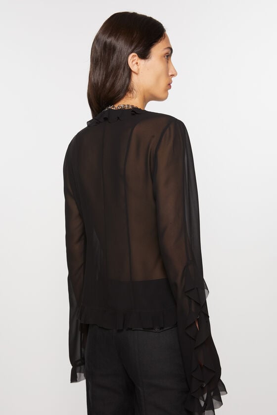 Acne Studios Bluse mit Rüschen 2025