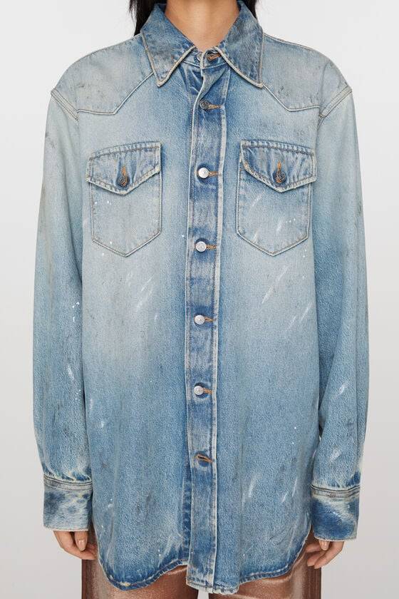 Acne Studios Jeanshemd – entspannte Passform Online