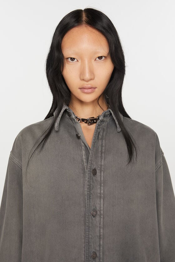 Acne Studios Jeanshemd in lockerer Passform Outlet