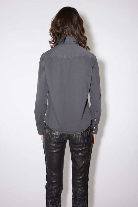 Acne Studios Jeanshemd mit Knopfleiste Verkauf