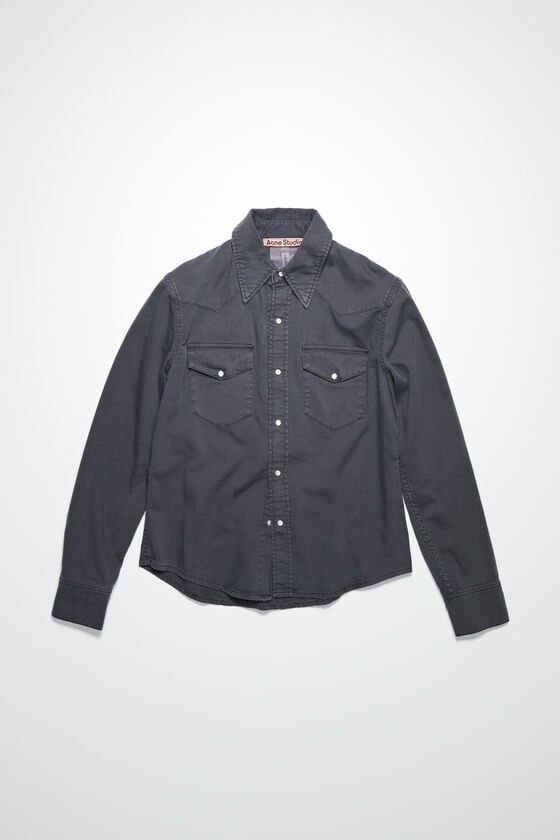 Acne Studios Jeanshemd mit Knopfleiste Verkauf