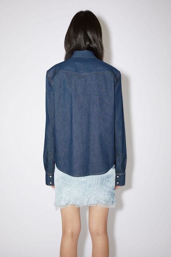 Acne Studios Jeanshemd mit Knopfleiste Hotsell