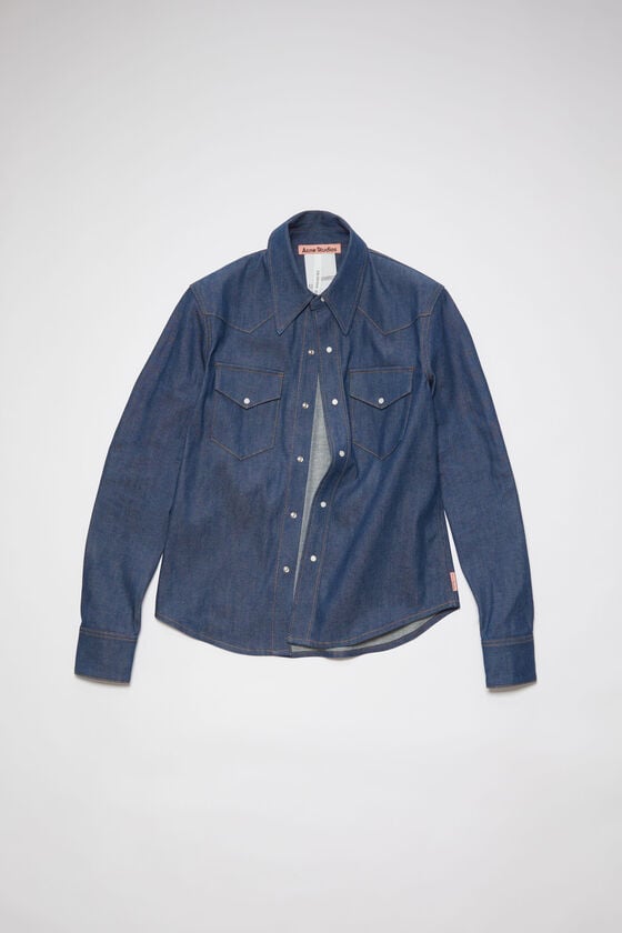Acne Studios Jeanshemd mit Knopfleiste Hotsell