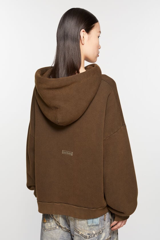 Acne Studios Sweatshirt mit Kapuze und Logoaufnäher Günstiger Verkauf