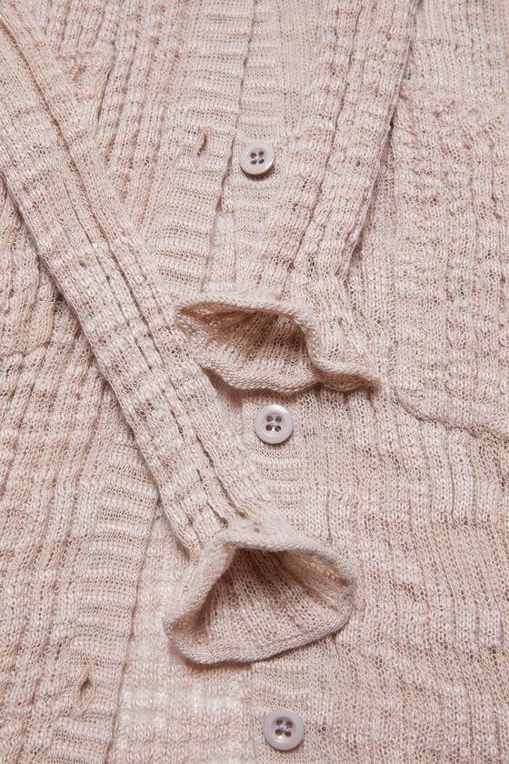 Acne Studios Cardigan aus breitem Rippstrick Valentinstagsangebot