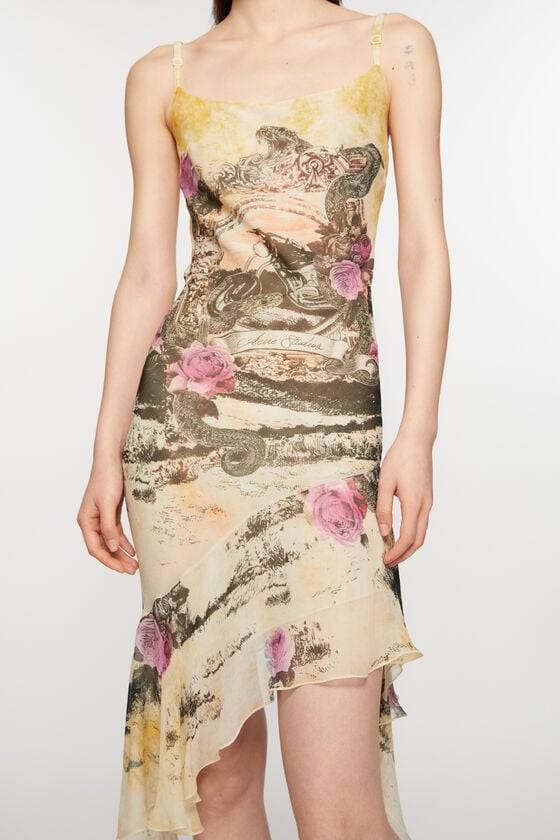 Acne Studios Bedrucktes Trägerkleid Heißer Verkauf