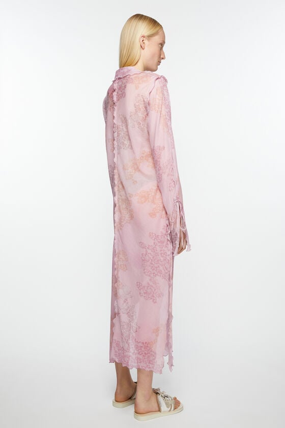 Acne Studios Bedrucktes Kleid aus Chiffon Top Angebot