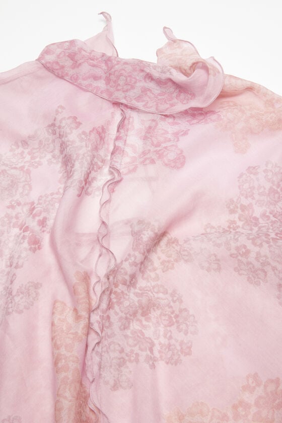 Acne Studios Bedrucktes Kleid aus Chiffon Top Angebot