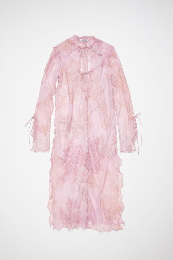 Acne Studios Bedrucktes Kleid aus Chiffon Top Angebot
