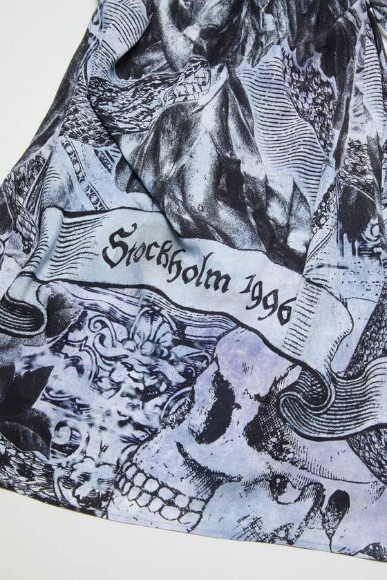 Acne Studios Bedrucktes Wickelkleid Große Rabatte