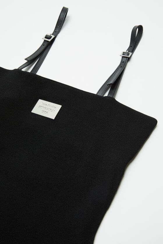 Acne Studios Trägerkleid mit Logo Tiefpreis