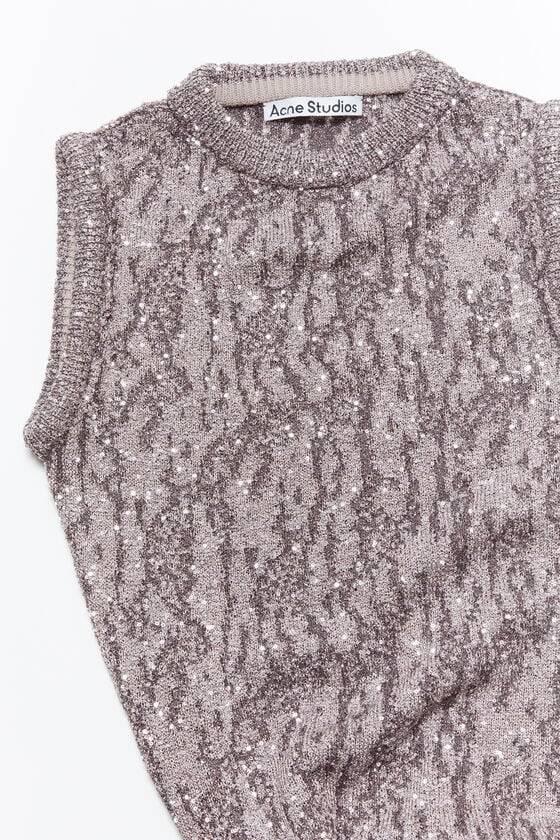 Acne Studios Jacquard-Strickkleid Laufsteg-Show Letzter Tag