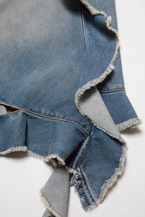 Acne Studios Jeanskleid mit Rüschen Bis zu 50% Rabatt