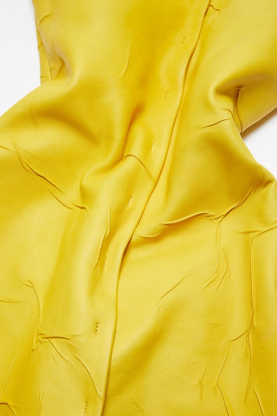 Acne Studios Bustierkleid aus Leder Laufsteg-Show Sonderangebot der Fabrik