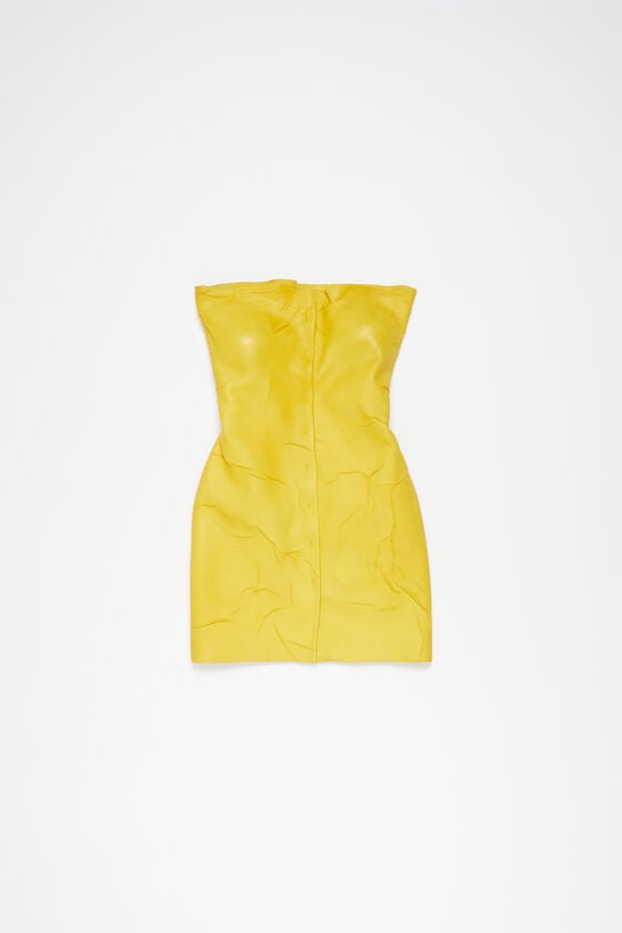 Acne Studios Bustierkleid aus Leder Laufsteg-Show Sonderangebot der Fabrik
