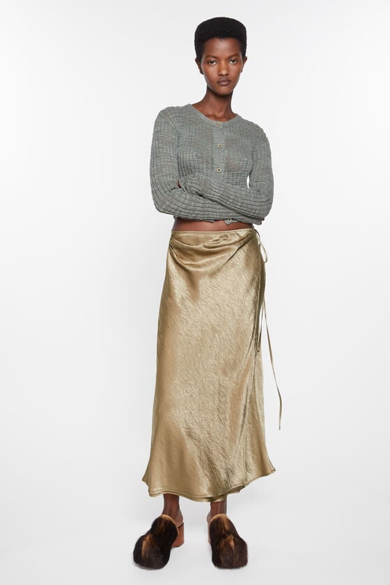 Acne Studios Wickelrock aus Satin Lagerräumung